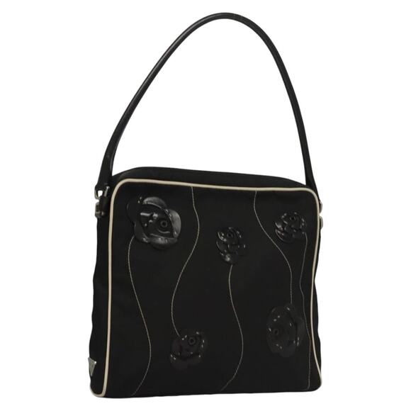 PRADA Shoulder Bag Nylon Black - Picture 1 of 13